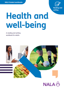 Health and well-being cover