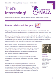 That's Interesting worksheet February 2026 cover