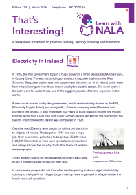 That's Interesting worksheet March 2026 cover