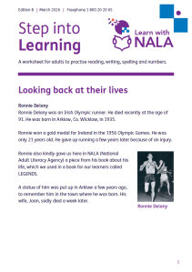 Step into Learning worksheet April 2026 cover