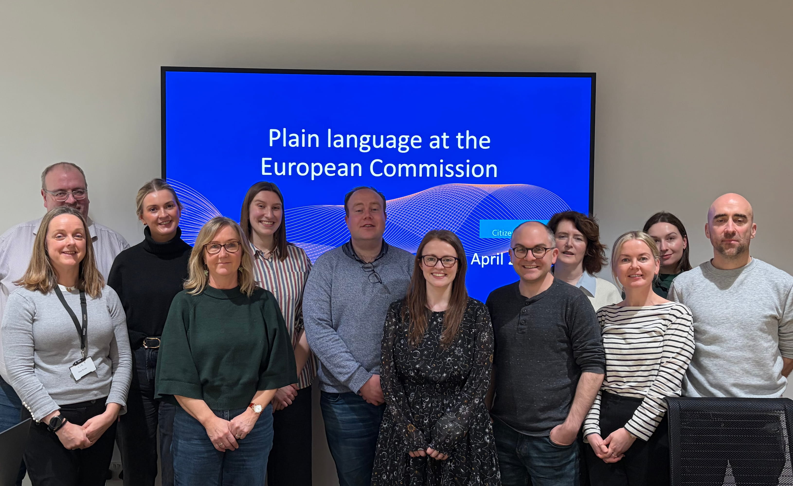 Hannah with Citizens Information Digital Content team