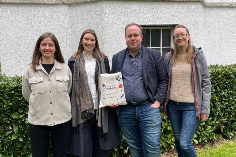 Hannah with NALA team at NALA office in Dublin