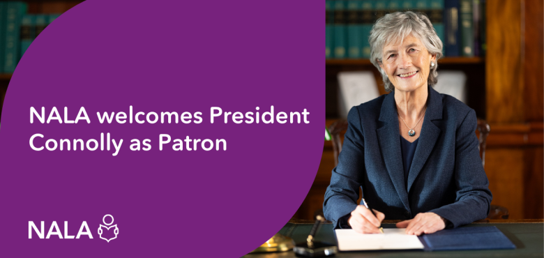 President of Ireland, Catherine Connolly patron of NALA