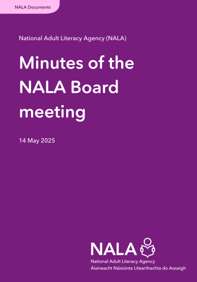 Minutes of the NALA Board Meeting - 14 May 2025 cover