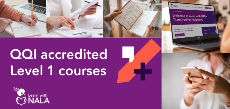QQI Level 1 accredited course on Learn with NALA website