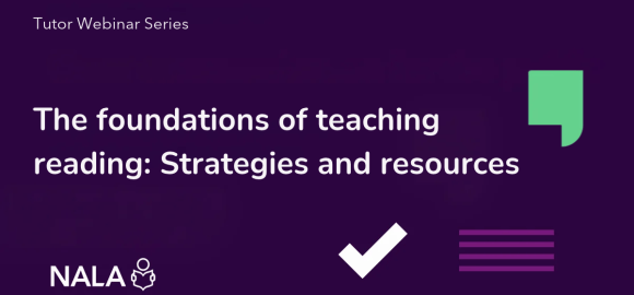 Tutor webinar series #2 - Foundations of teaching reading
