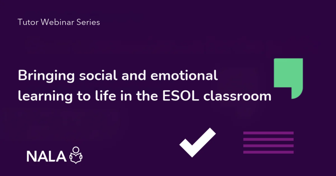 Tutor webinar series part 3 - ESOL